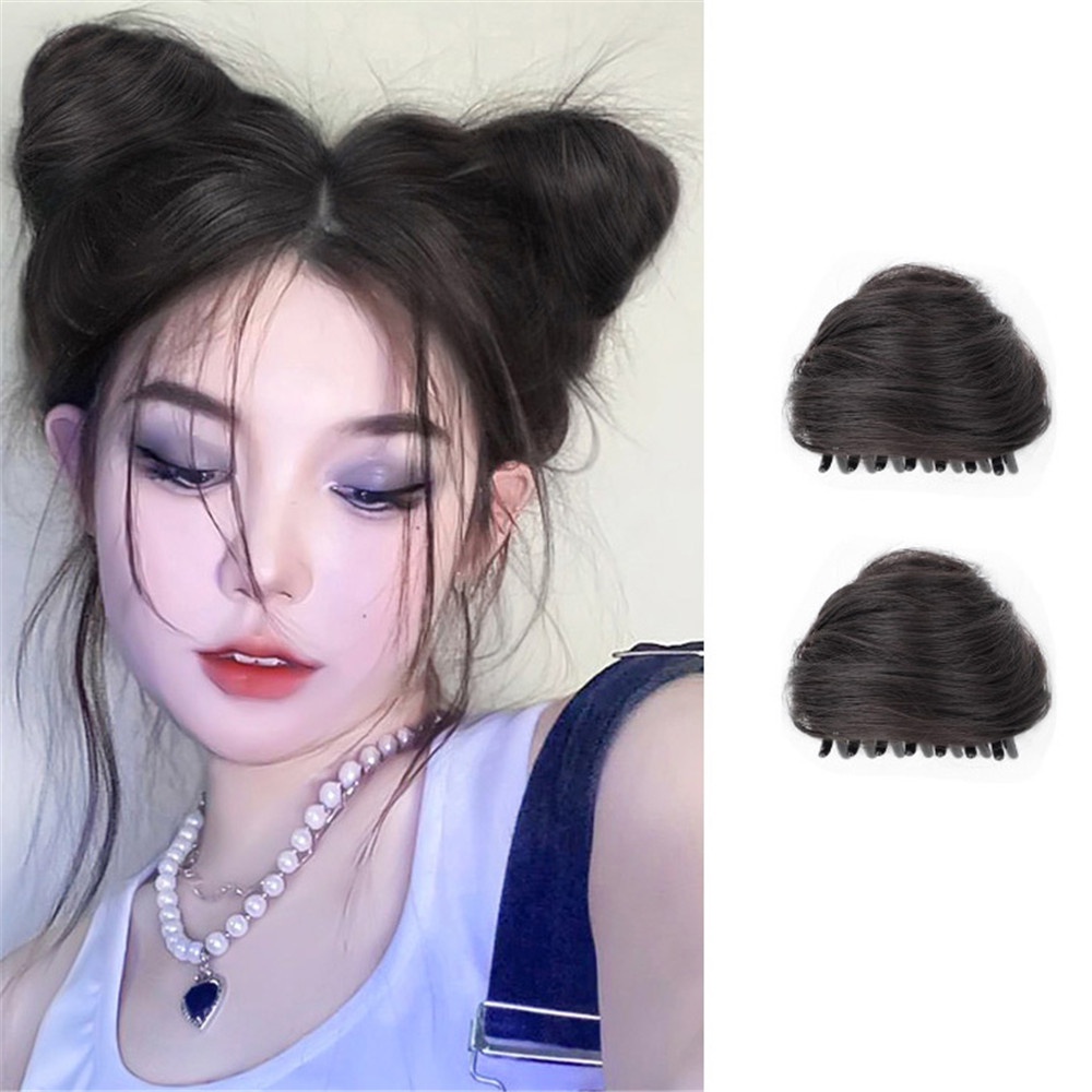 1 / 2 pcs Kẹp Tóc Giả Hình Tai Mèo Cho Nữ