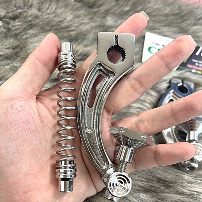 Càng thắng Inox 304 Salaya Tekegawa càng thắng trước - sau CNC nguyên khối sáng bóng gắn xe thắng đùm