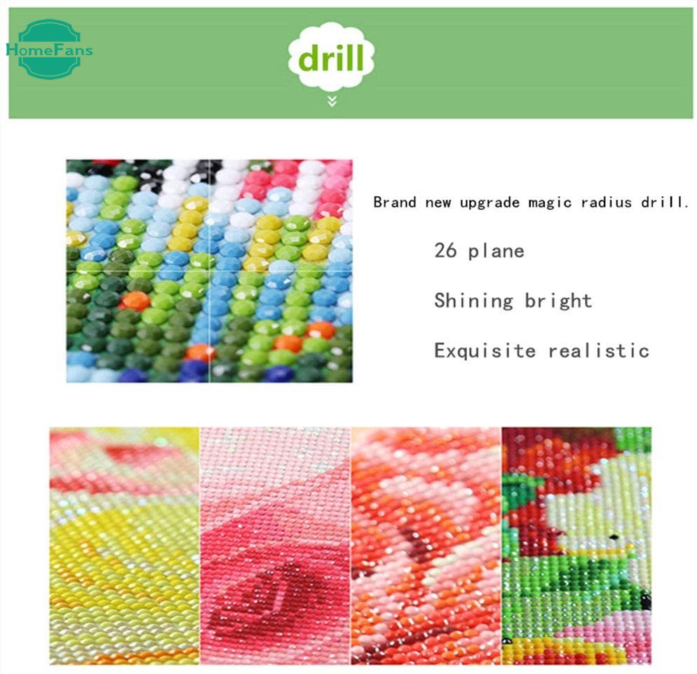 Bộ Tranh Đính Đá 5d Tự Làm Hình Phong Cảnh Hoa Kích Thước 30x40cm