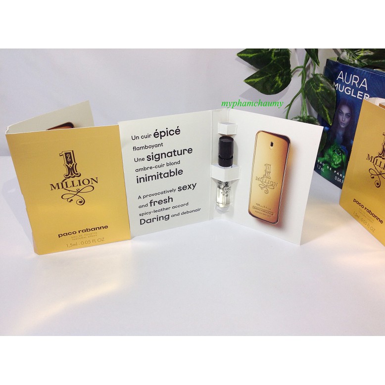 Mẫu thử Nước hoa Vial Nam Paco Rabanne 1 Million