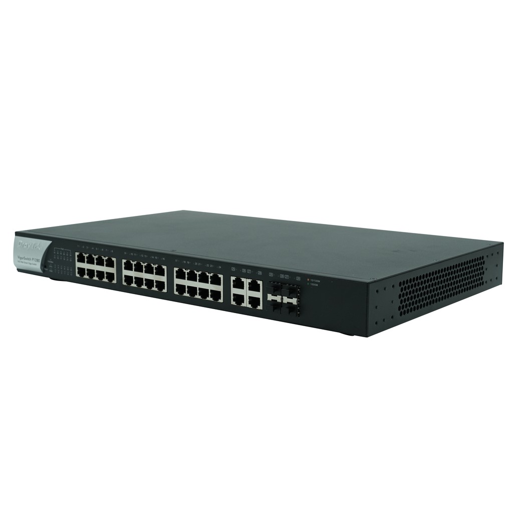 Bộ chia mạng DrayTek VigorSwitch P1280 Switch 28 cổng Web Smart Gigabit PoE