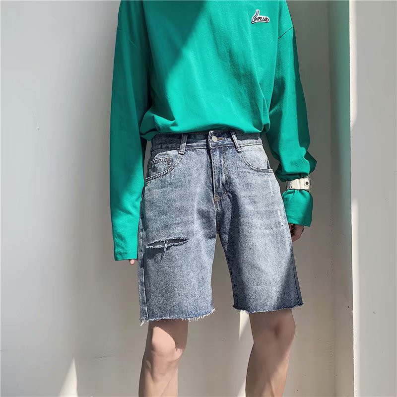 Quần Short Jeans Phong Cách Hàn Trẻ Trung thời trang cho nam- cam kết đổi trả nếu không ưng-Q14 | BigBuy360 - bigbuy360.vn