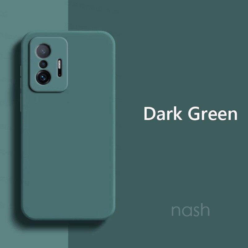 Ốp điện thoại silicone mềm màu trơn chống sốc cho Xiaomi Mi 11T Pro Mi11T Pro