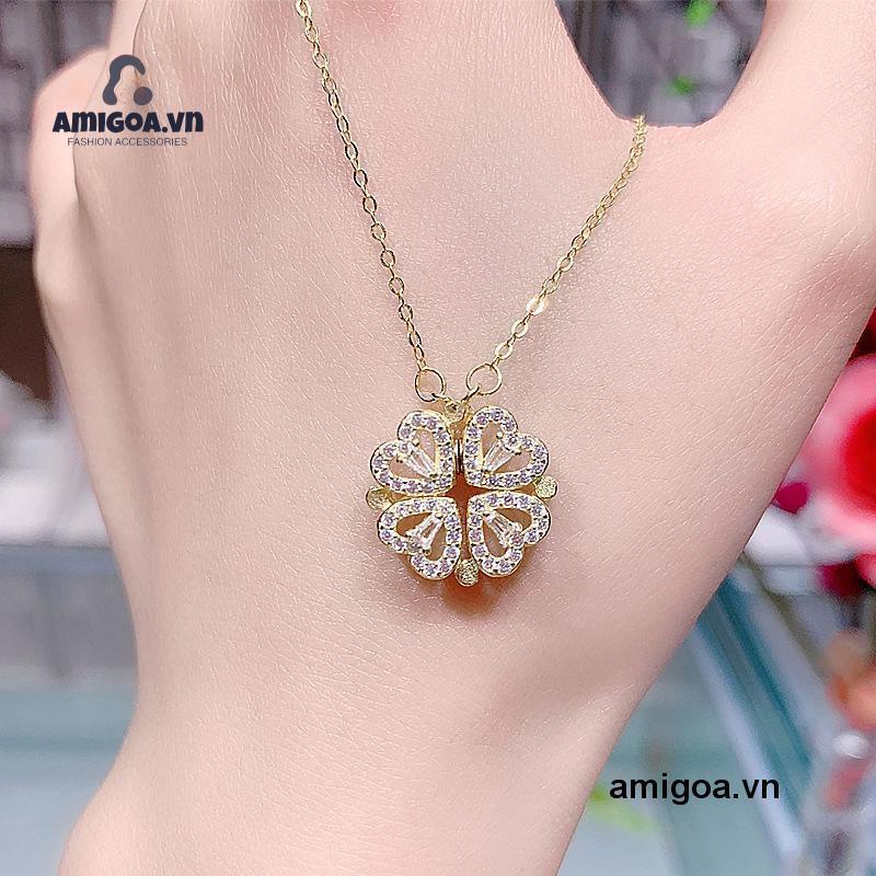 ✨✨Vòng cổ Mặt Hình Cỏ Bốn Lá Xinh Xắn Cho Nữ