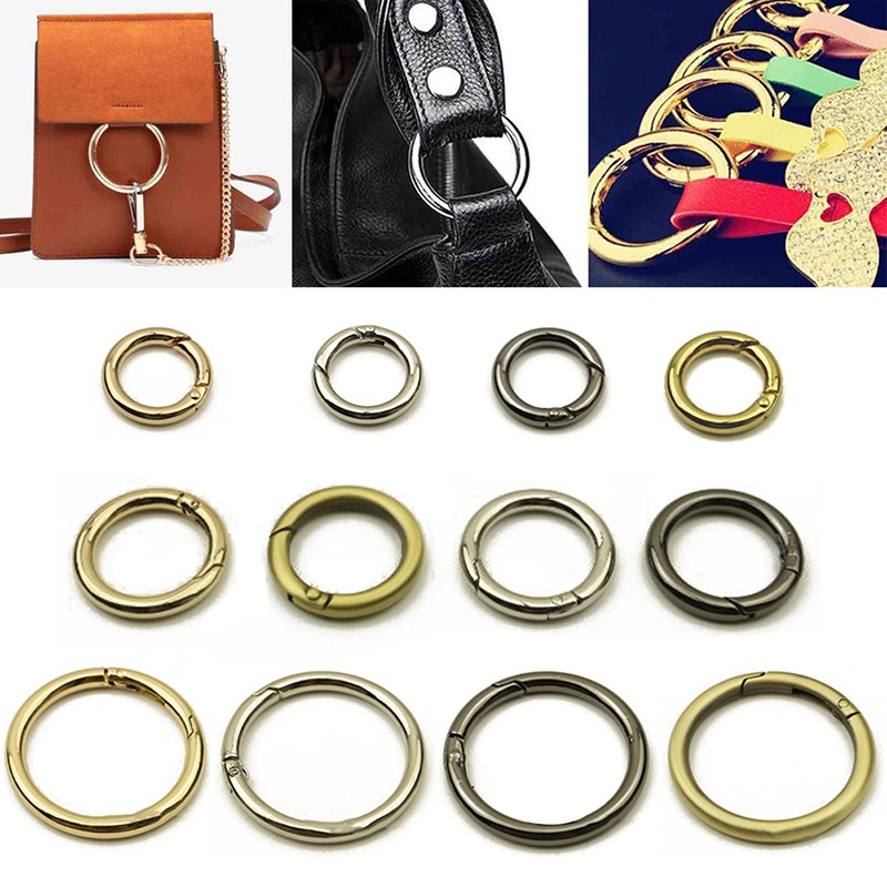 Vòng kẹp tròn kim loại móc chìa khóa/dây đeo túi xách/dây xích đa ứng dụng