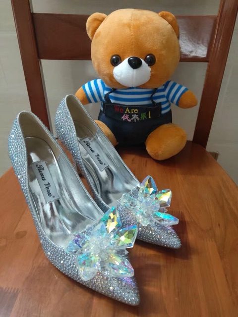 Giày cưới pha lê tán đá cao cấp 33-41