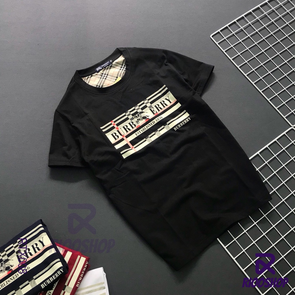 Áo thun nam không cổ ngắn tay Bur cao cấp RTX008 - áo phông nam form rộng