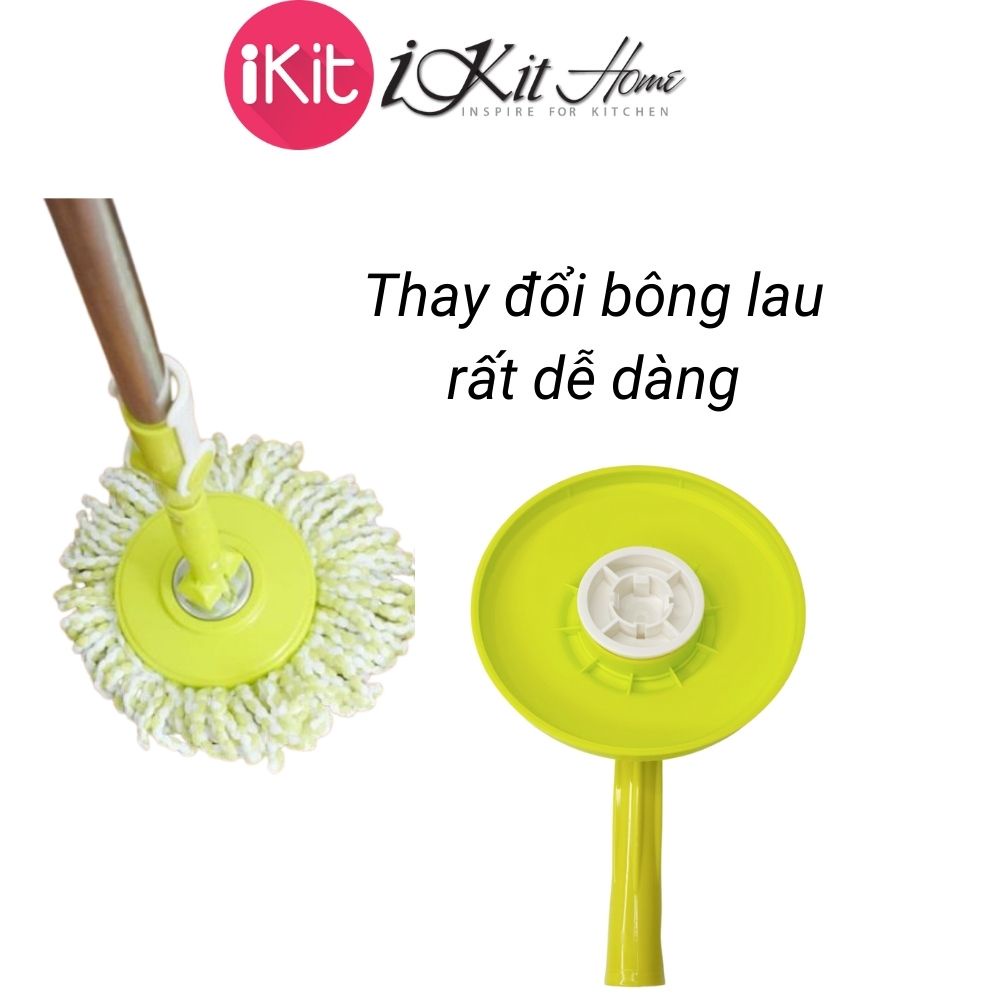 Bộ lau nhà 360 độ Fuji Công nghệ Nhật bản, cây lau nhà nhỏ gọn, vắt khô. Bảo hành 12 tháng.