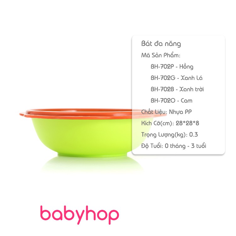 Chậu rửa mặt đa năng babyhop BH-702