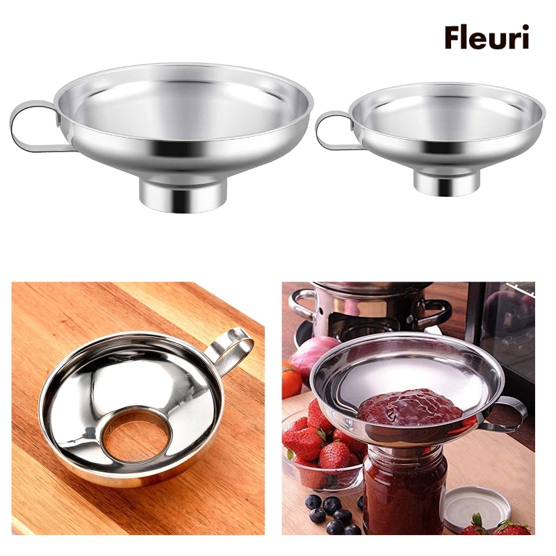 Phễu Miệng Rộng Bằng Thép Không Gỉ Chuyên Dụng Cho Dụng Cụ Làm Bánh