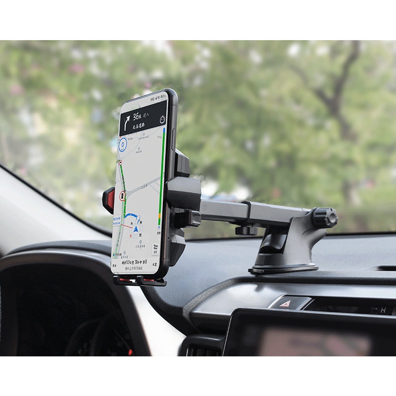 Giá đỡ điện thoại hít kính lái hoặc táp lô - thao tác chỉ 1 tay - mã D19