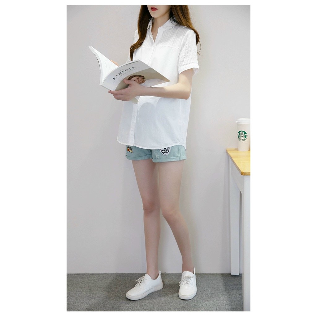 Áo sơ mi bầu đẹp, lịch sự