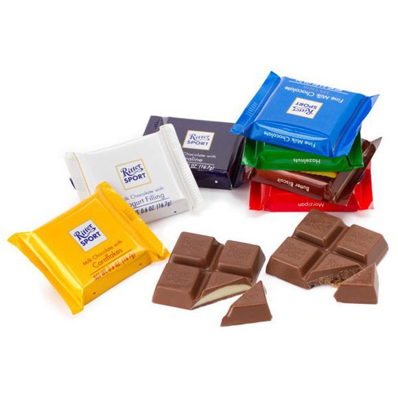 Socola Ritter Sport Đức 100g (12 loại)