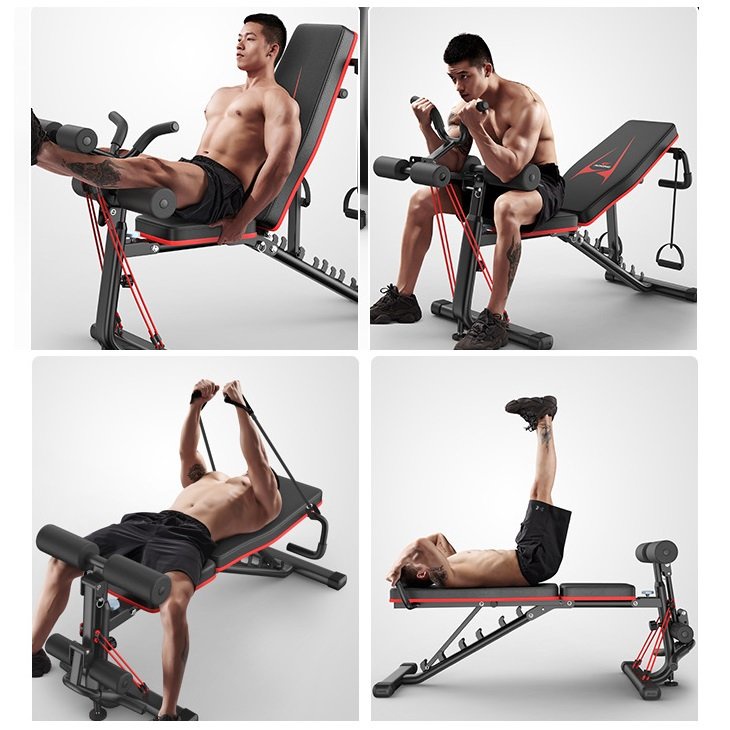 Ghế Tập Tạ Băng Dài Ngồi Tập GYM Chuyển Nghiệp 4 in 1 ADKING Tại Nhà Cao Cấp ADG01