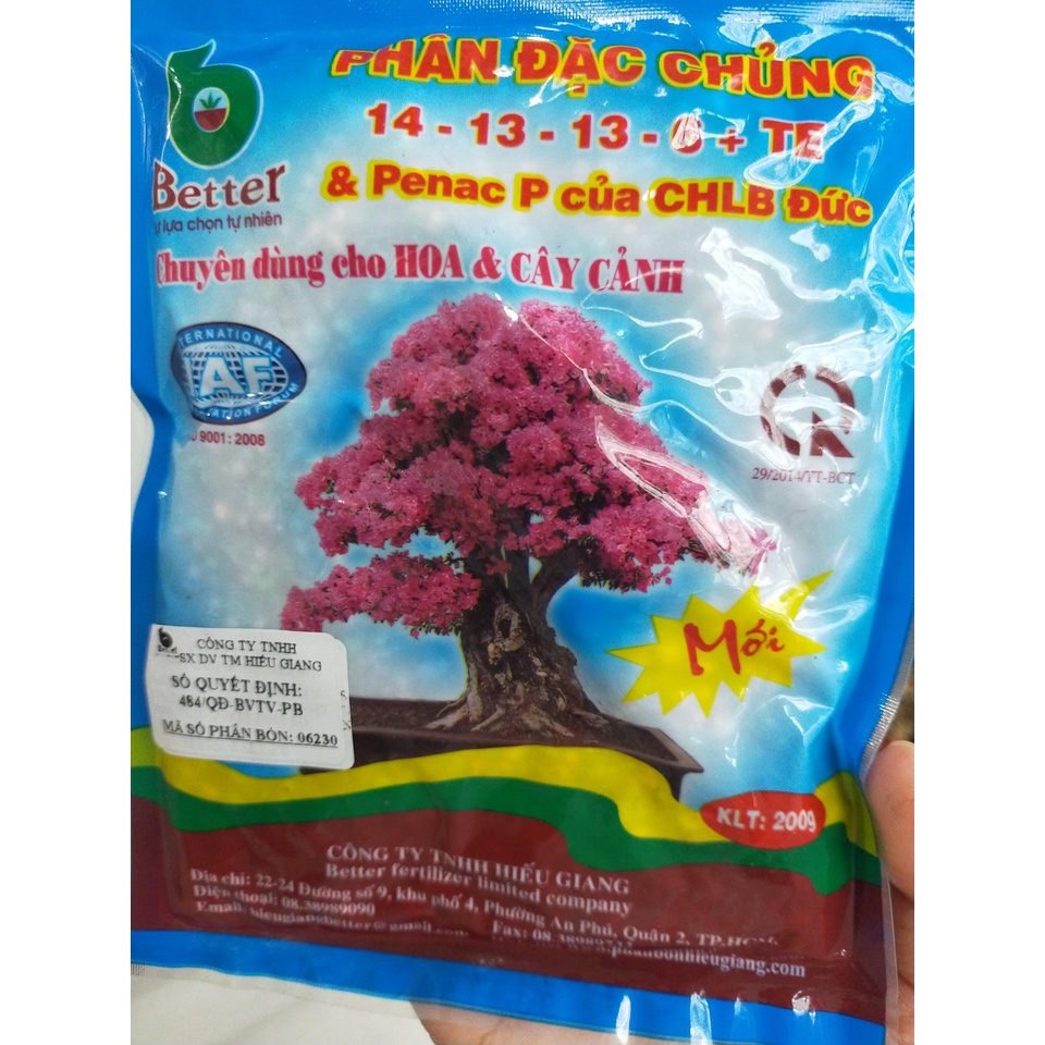 Phân bón 14-13-13-6 TE better gói 200g (npk 14 - 13 -13 + TE)