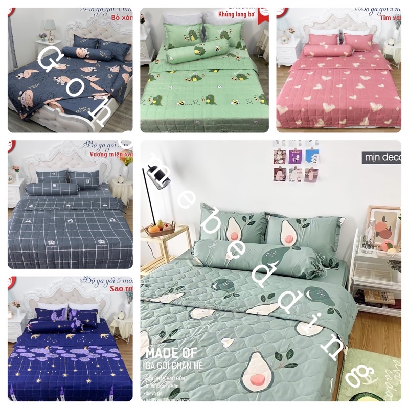 Ga Gối Cotton Poly Cao Cấp?1 Ga Giường 2 Vỏ Gối Hàng Chuẩn 5* Chất Lương Giá Tại Xưởng