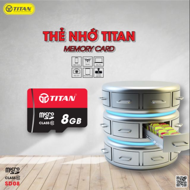 Thẻ Nhớ Class 10 8GB 2019 TITAN - SD08