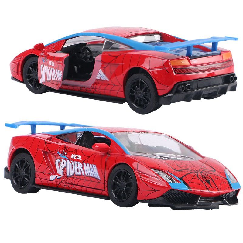 Mô Hình Xe Hơi Batman Spider man Thông Minh Bằng Hợp Kim Tỉ Lệ 1: 36