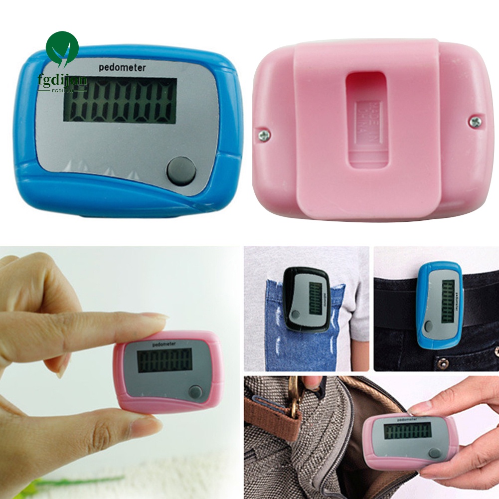 Đồng Hồ Đếm Bước Mini Màn Hình LCD Kỹ Thuật Số LCD