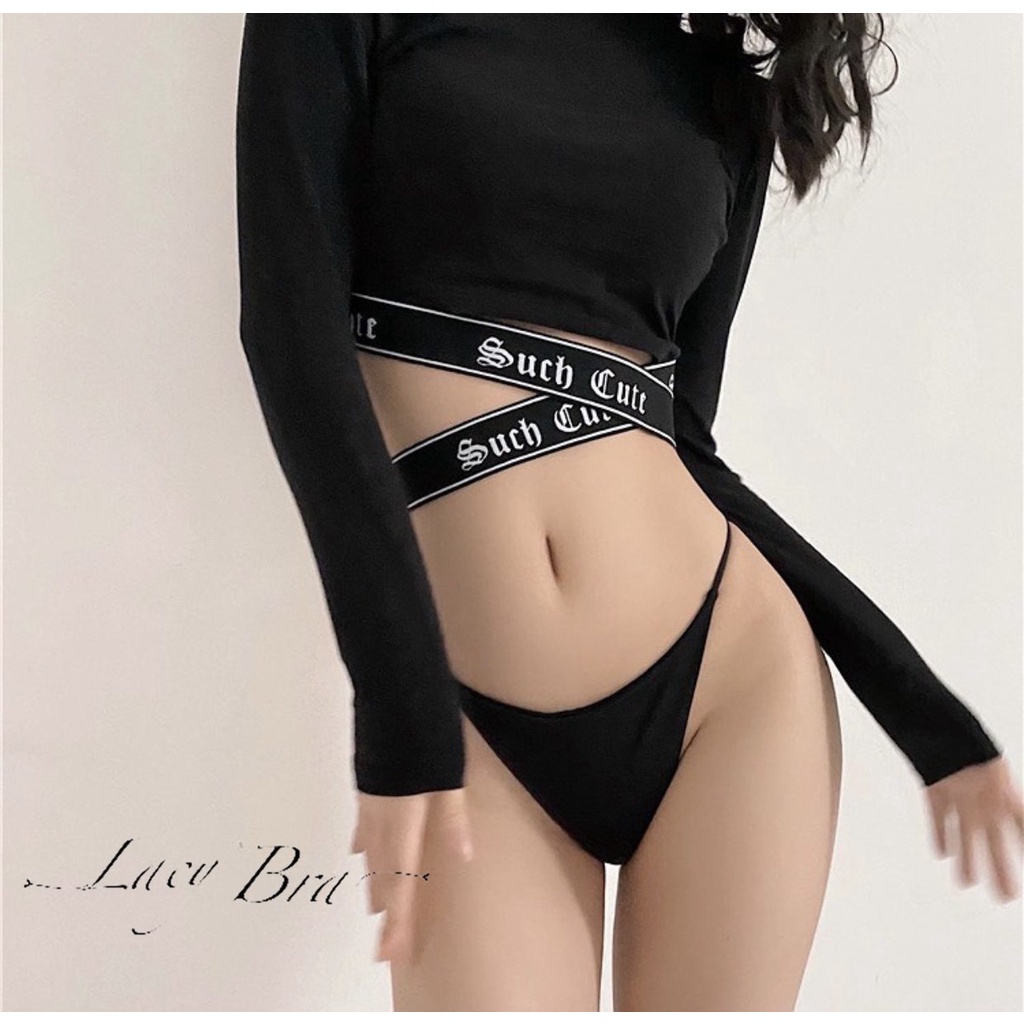 Quần Lót Lọt Khe Cotton Thun Lạnh Dây Mảnh Sexy Lacy Bra - QL53 | BigBuy360 - bigbuy360.vn