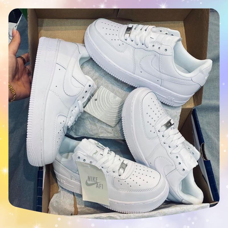 (⚡️Freeship + Full box⚡️) Giày thể thao sneaker AF1 full white cao và thấp cổ nhiều màu hottrend hàng chuẩn trung.