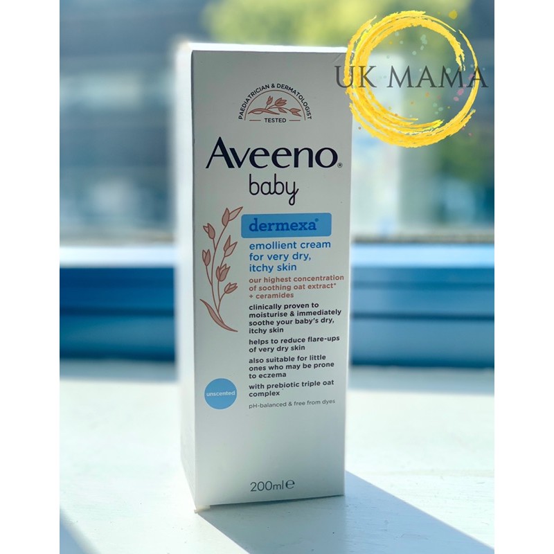 Kem dưỡng ẩm toàn thân Aveeno Baby Dermexa cho bé da khô, chàm 200ml