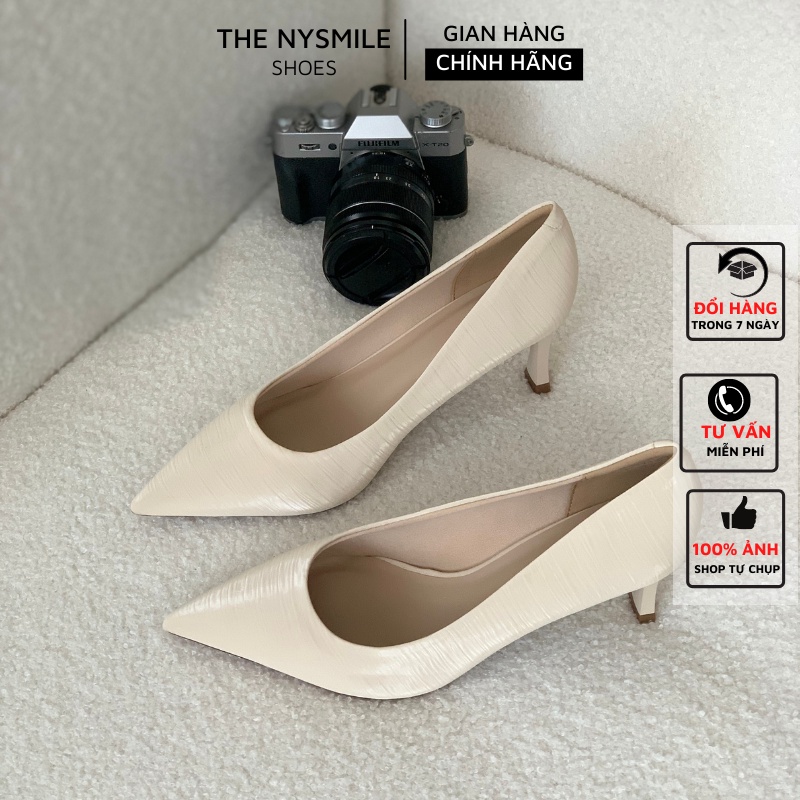 Giày cao gót trơn 5cm gót nhọn mũi nhọn - THE NYSMILE - LIPZI