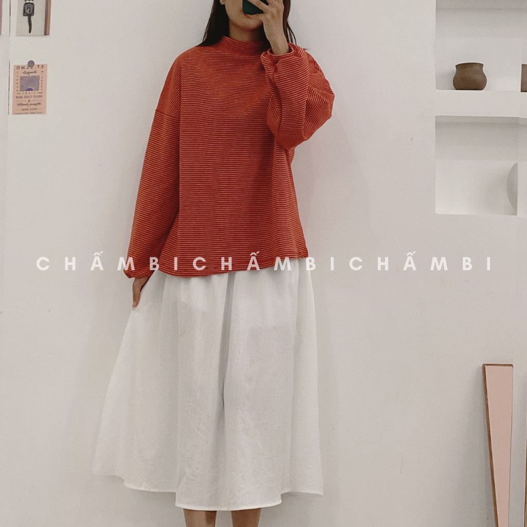 Chân váy dài CV.009, Chân váy đũi trơn dáng xuông phong cách Hàn Quốc | BigBuy360 - bigbuy360.vn