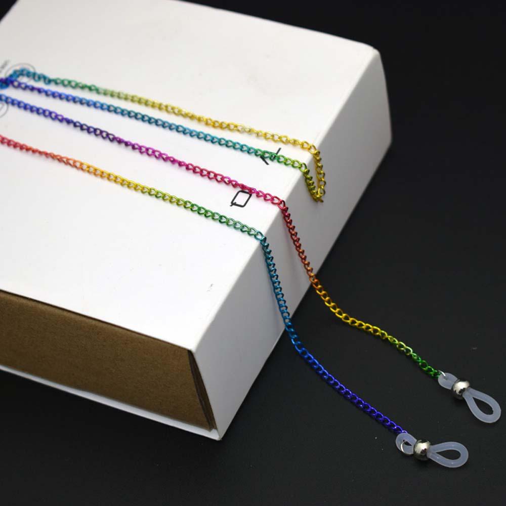 Dây Đeo Mắt Kính Chống Trượt Chống Thất Lạc Đính Hạt Màu Cầu Vồng Xinh Xắn Giá Đỡ