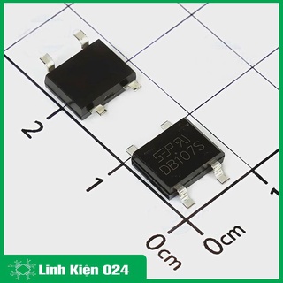 Bộ 5 con diode cầu 1A DB107 chân cắm chân dán