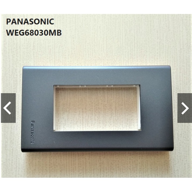 Mặt công tắc panasonic cho 1,2,3 thiết bị dòng Wide - Màu đen