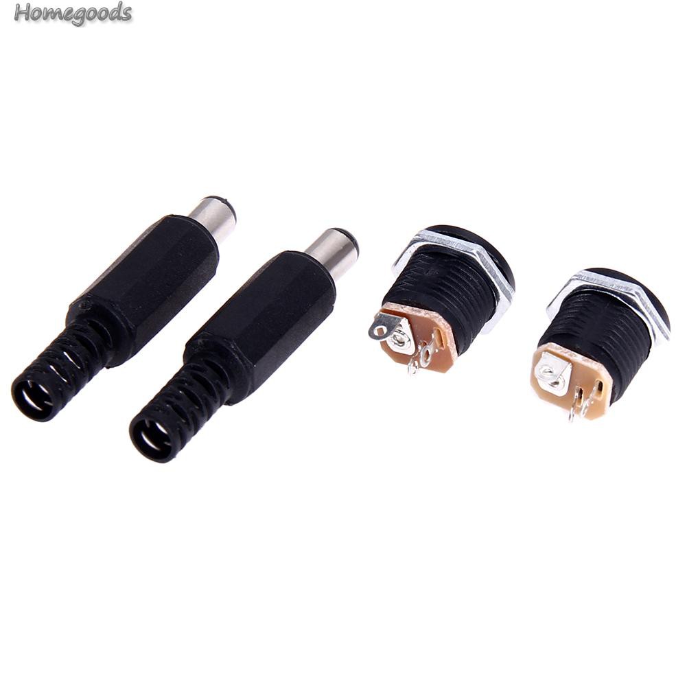 Set 10 Cặp Giắc Cắm Nguồn Dc 2.1x5.5mm