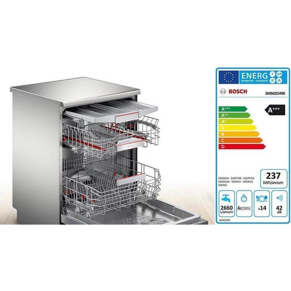 🇩🇪 MÁY RỬA BÁT ĐỘC LẬP BOSCH #SMS6ZCI49E Phiên bản 2021 mới ra mắt tháng 10 năm 2020