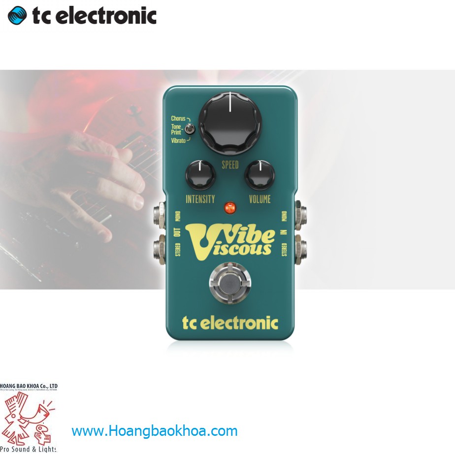 Stompboxes Guitar Tc Electronic VISCOUS VIBE -- Cục phơ Ghita Tc Electronic