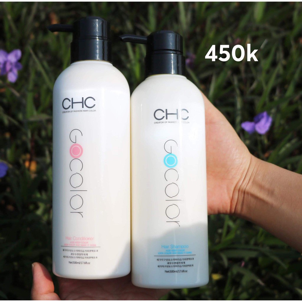 CHC Korea - gội xả kiềm dầu tăng phồng mềm mượt