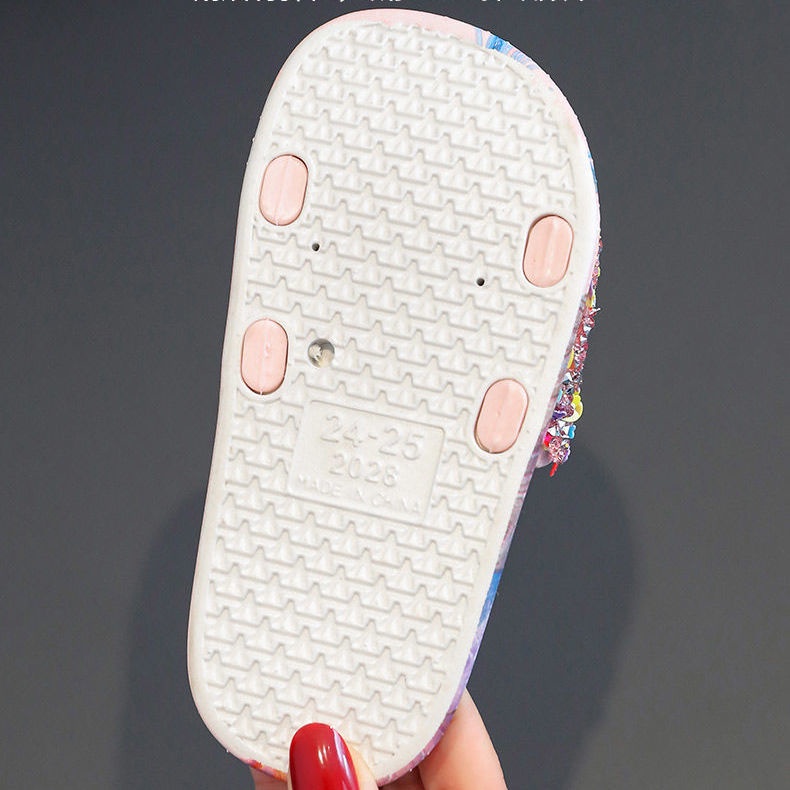 Công chúa Elsa Dép sục cho bé trai bé gái họa tiết hoạt hình đáng yêu siêu nhẹ chống trơn trượt dép trẻ em 1-10 tuổi Thời trang Dép lê