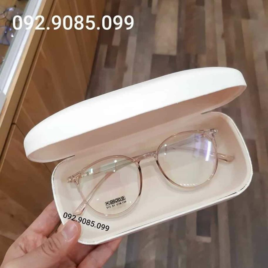 Gọng kính cận nhựa dẻo hàn quốc dáng tròn V513 - Kính thời trang 0 độ | BigBuy360 - bigbuy360.vn