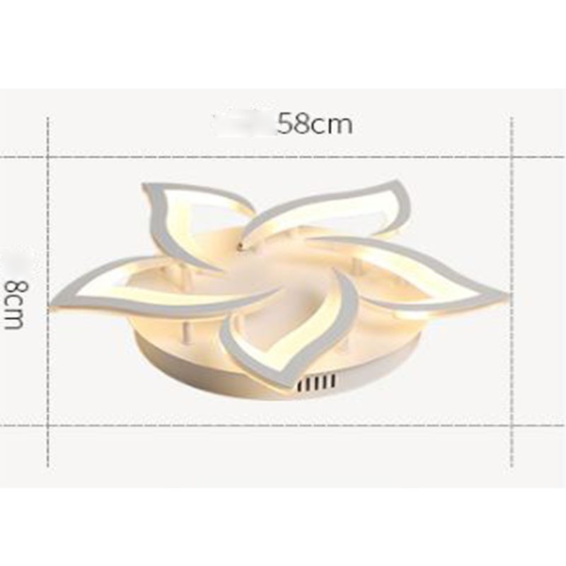 Đèn trần MONSKY Acrylic cánh hoa hiện đại tiết kiệm năng lượng 3 chế độ ánh sáng có điều khiển từ xa [ẢNH THẬT 100%]
