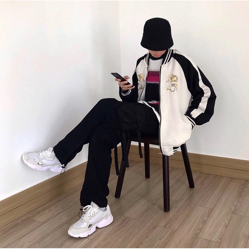 Áo khoác bomber unisex nam nữ họa tiết, form rộng, phong cách hàn quốc thiêu rồng, dù 2 lớp  | Leehoanggroup | BigBuy360 - bigbuy360.vn