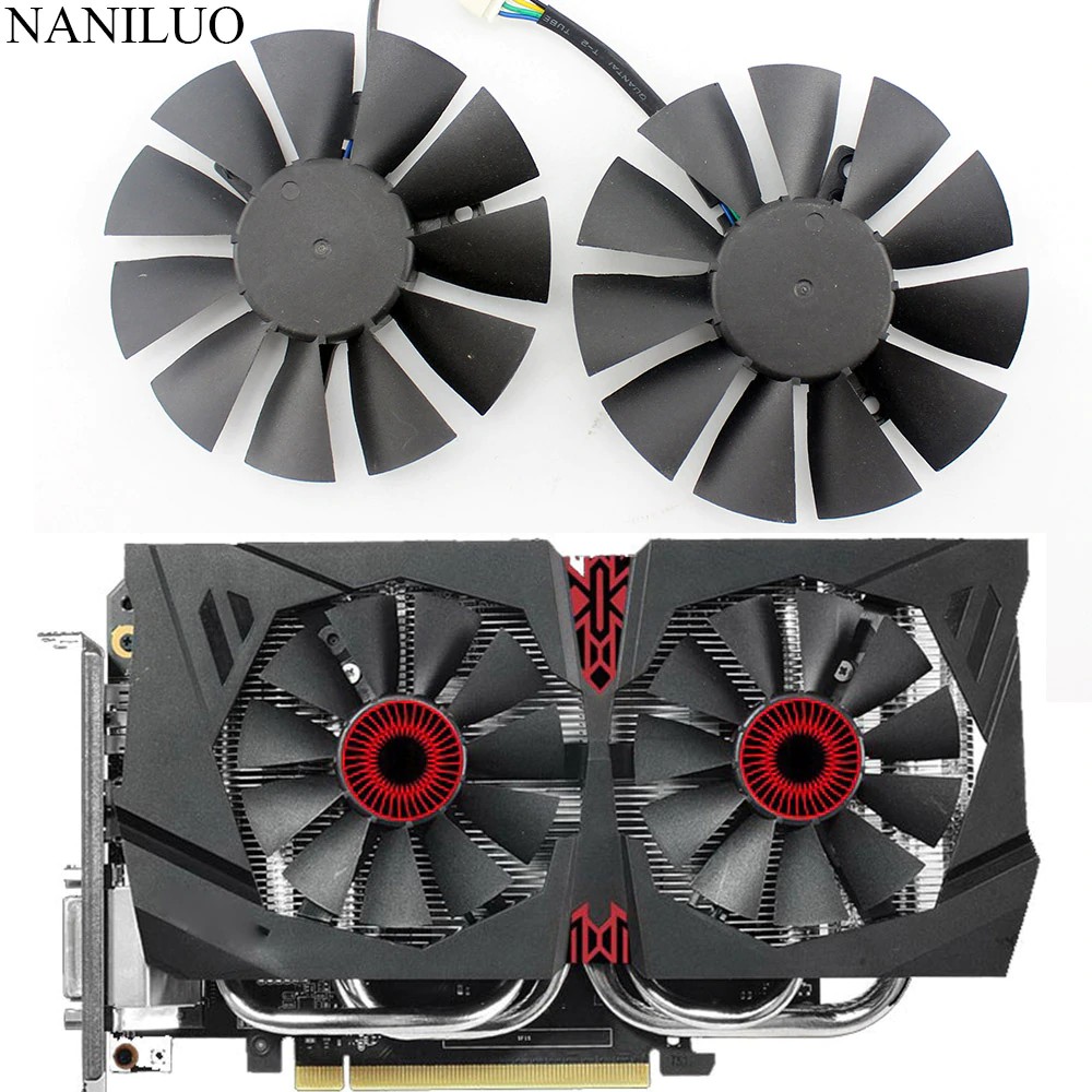 Quạt Tản Nhiệt T128010Bh 75mm Dc 12v 0.25a Cho Asus Strix Gtx1060 Gtx960 Gtx950 Fan Gtx 950 960