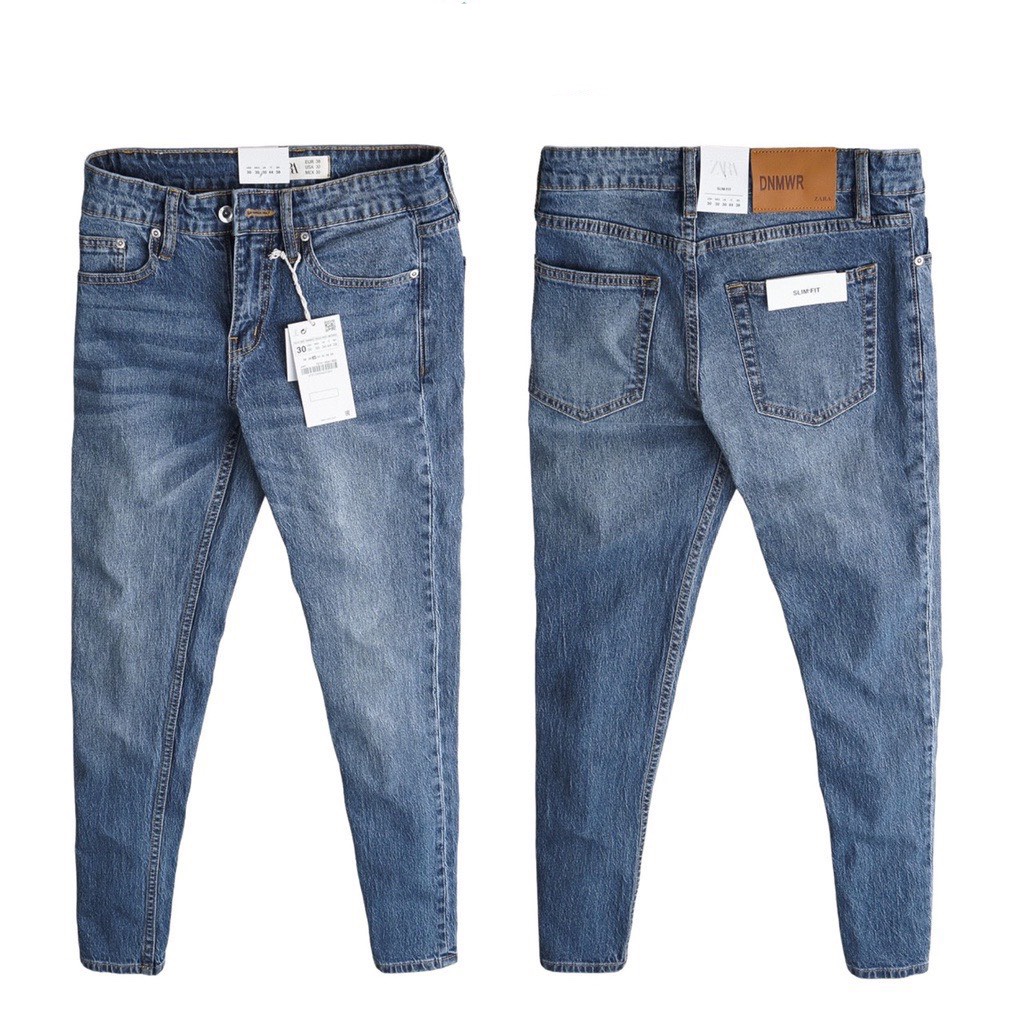 Quần jean nam màu XANH chất demin cao cấp co dãn đẹp from dáng skinny mẫu mới thời trang cao cấp beautiulgilr g05