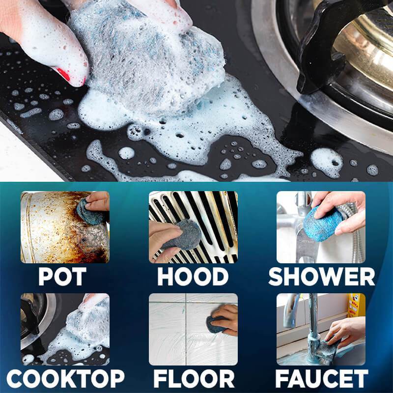 Dụng Cụ Rửa Chén Hình Quả Bóng Bằng Sợi Thép Có Bột Xà Phòng