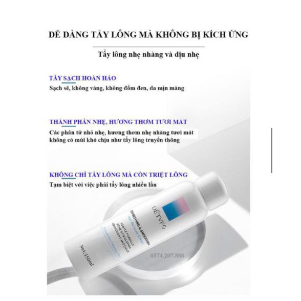 Kem Tẩy Lông DETVFO - HÀNG CHÍNH HÃNG | BigBuy360 - bigbuy360.vn