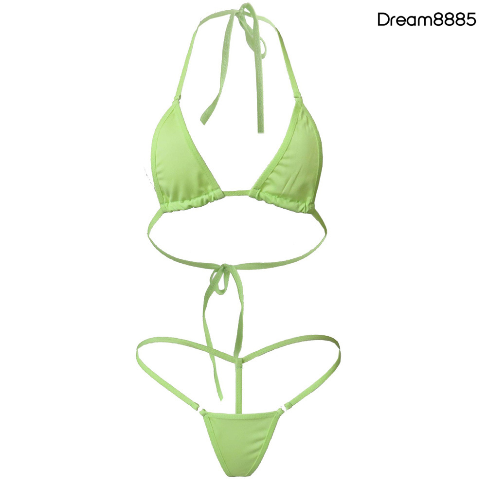 Bộ Bikini 2 Mảnh Màu Sắc Trơn Gợi Cảm Cho Nữ | BigBuy360 - bigbuy360.vn