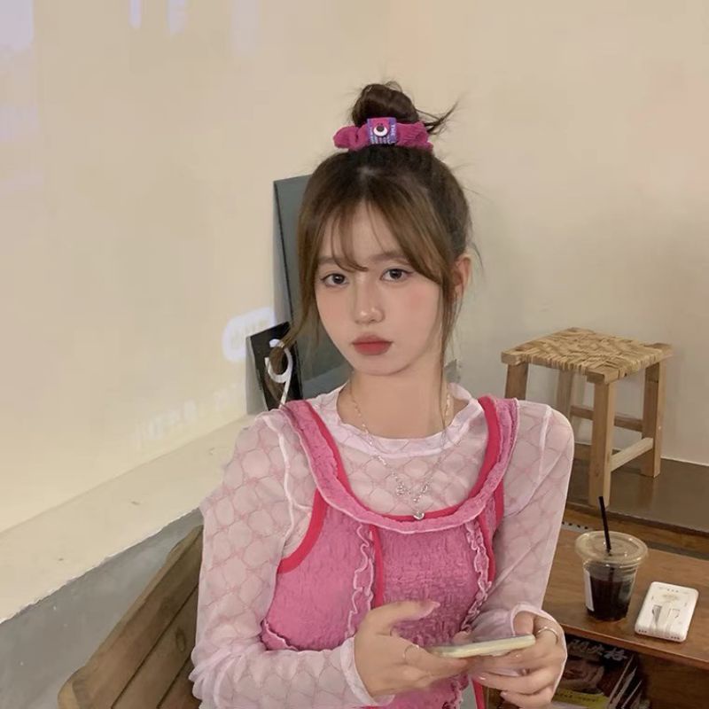 Dây buộc tóc họa tiết Lotso phong cách Hàn Quốc