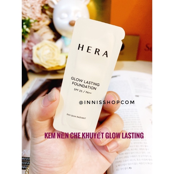 Kem Nền Siêu Che Khuyết Điểm HERA GLOW LASTING FOUNDATION