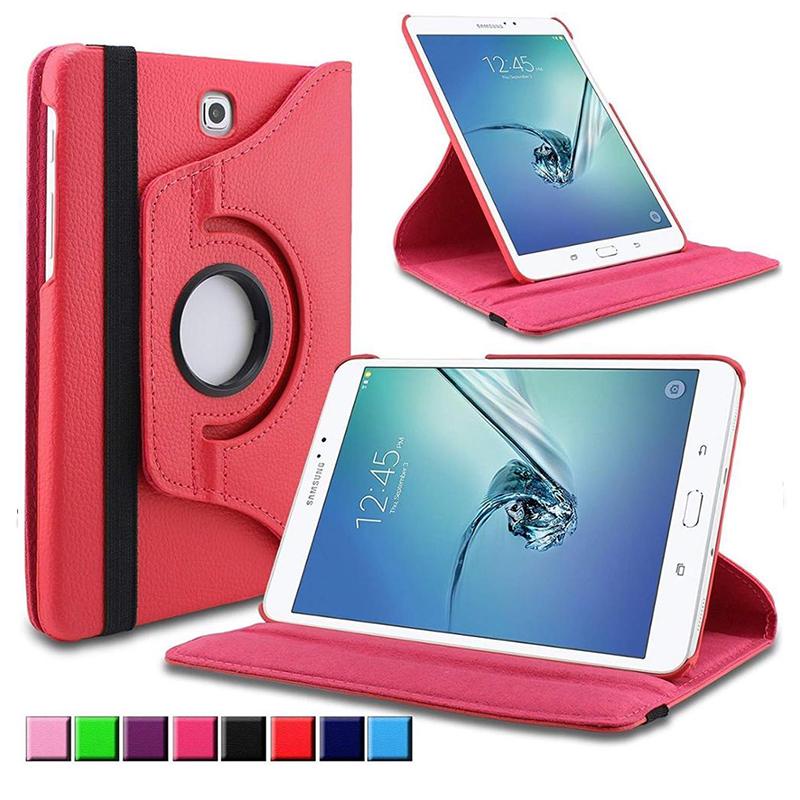 Bao da máy tính bảng PU xoay được 360 độ cho Samsung Galaxy Tab A 9.7 Sm-T550 T551 T555 / A 9.7 Sm-P550 P555 với bút
