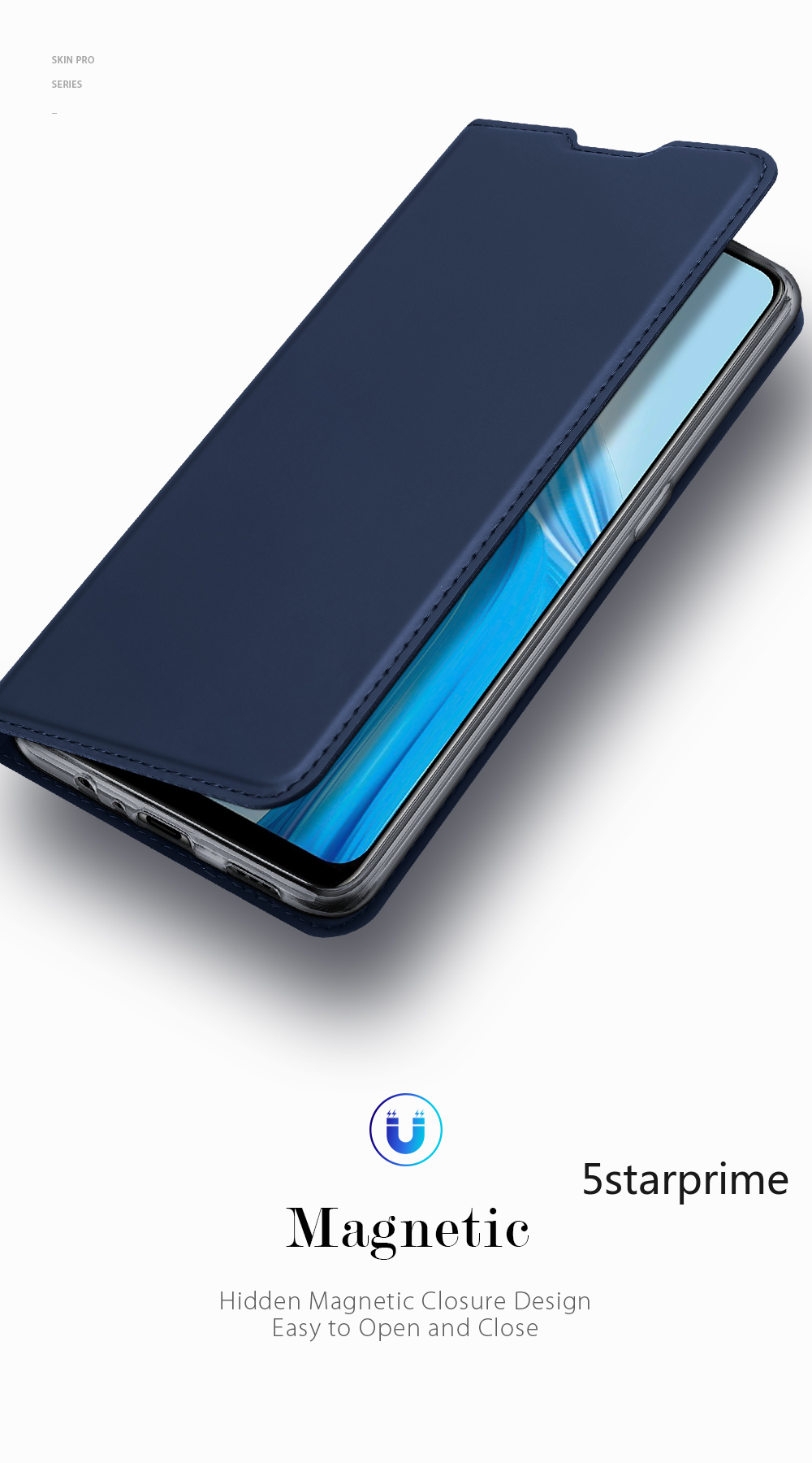 Bao da điện thoại nắp lật từ tính có ngăn đựng thẻ Dux Ducis cho Oppo A94 A73 A93 Reno 5/Reno 5 5G | BigBuy360 - bigbuy360.vn