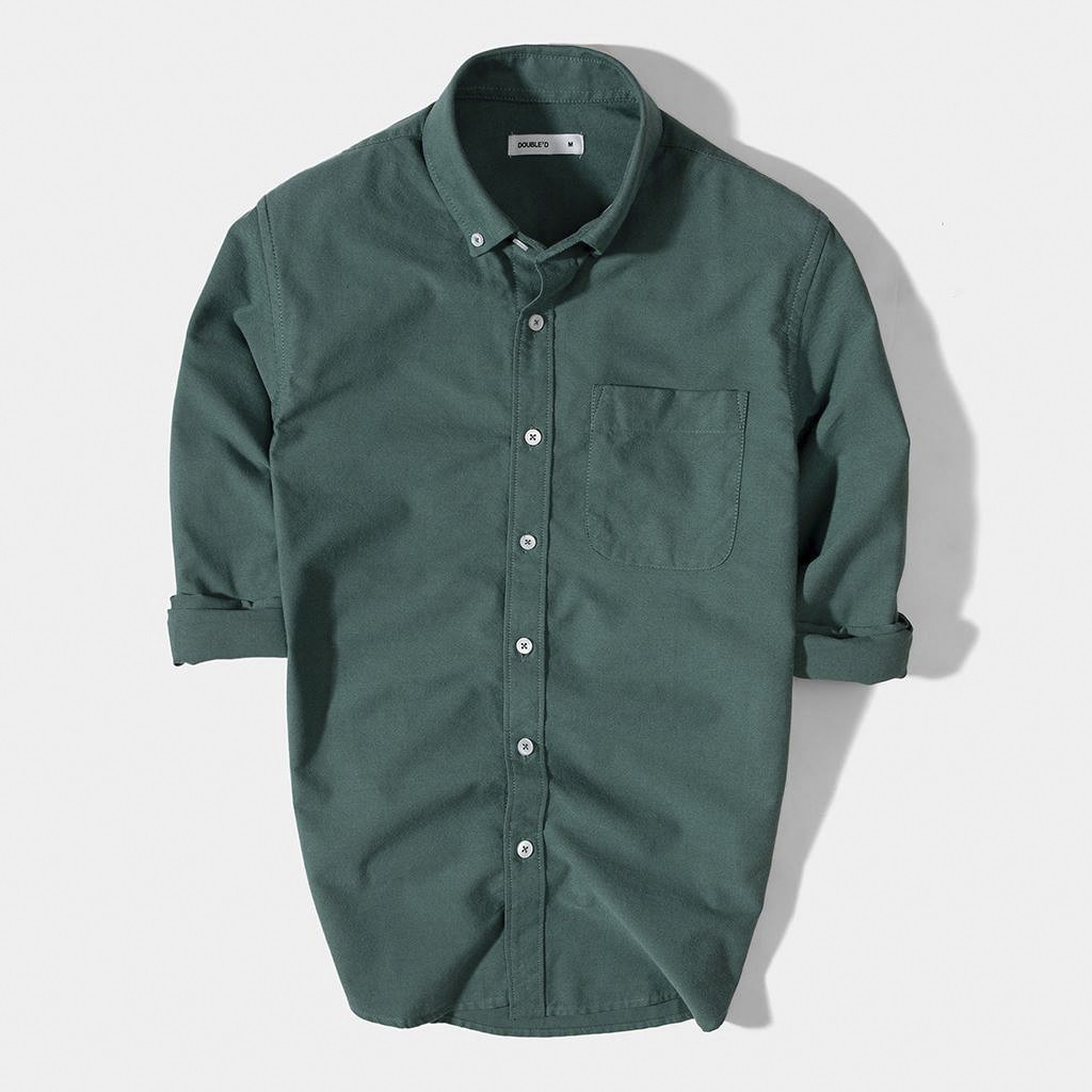 Áo sơ mi nam DOUBLE'D tay dài chất liệu Oxford SOF00