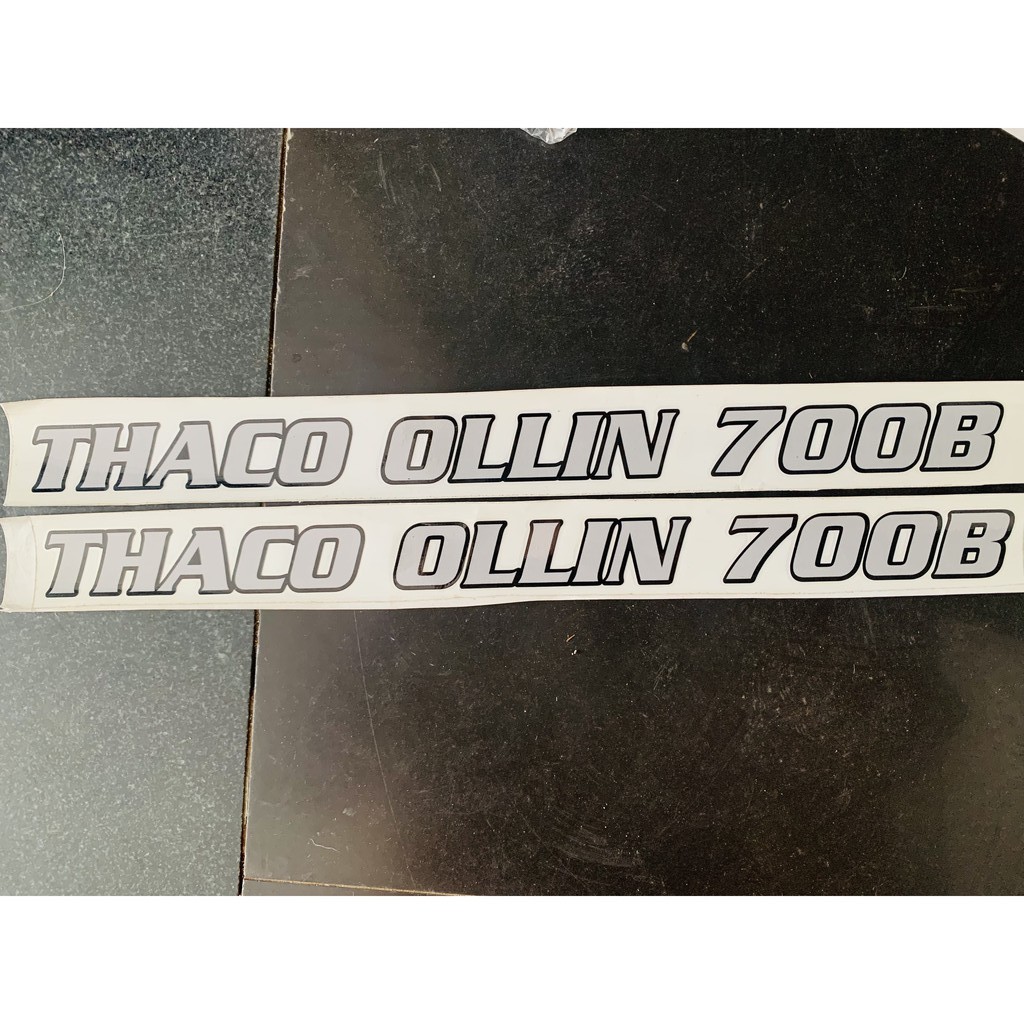 TEM CHỮ THACO OLLIN 500B, 700B, 800A, K165, K3000 - TEM XE TẢI - TEM CHUẨN HÃNG